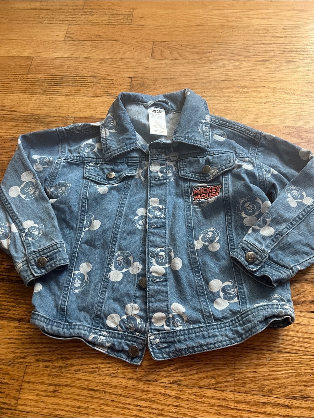Disney Micke Mouse Blue Denim Kids Jacket